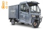 Грузовой электротрицикл Rutrike КАРГО Кабина Дуал NEXT с обогревом, серый