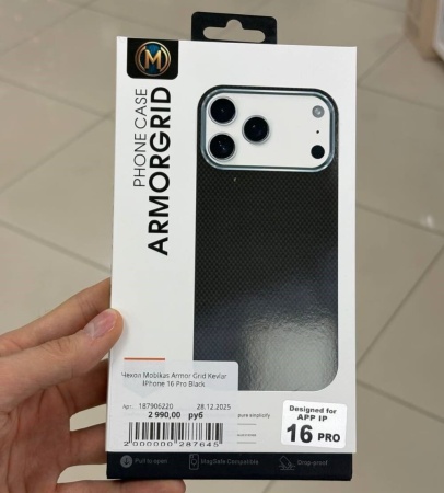 Чехол Mobikas Armor Grid Kevlar IPhone 16 Pro Black