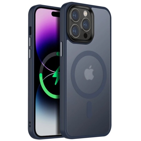 Чехол Magnetic матовый 15 Pro Синий