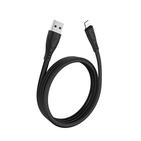 Кабель USB HOCO X42 Soft, USB - Lightning, 2.4А, 1 м, черный