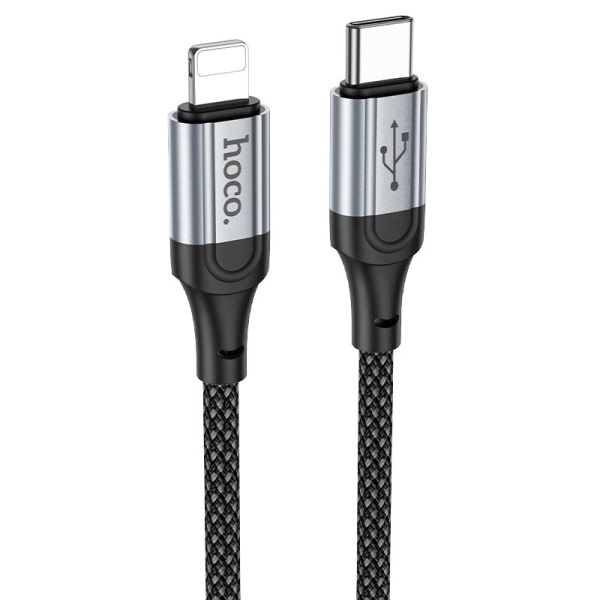 Кабель Hoco X102 Fresh USB-C — Lightning, PD 27 Вт, 1 м, чёрный