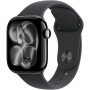 Apple Watch Series 11 GPS 42mm Jet Black Aluminium Case with Black Sport Band - M/L