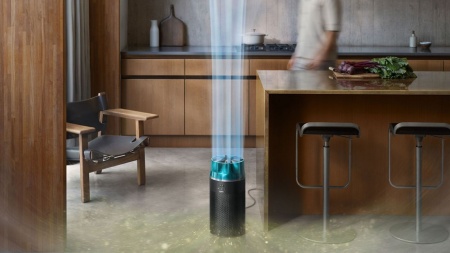Вентилятор Dyson HushJet (Black/Teal) (Гонконг) — дополнительный ракурс 4 на белом фоне