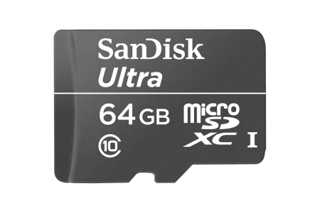 Карта памяти SanDisk (MicroSDXC) ULTRA Android 64Gb class 10 R 48 MB/s