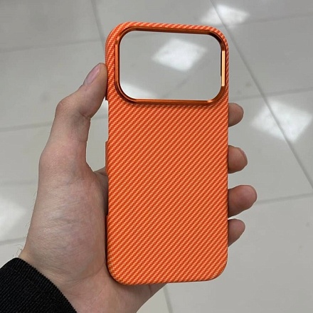 Чехол Mobikas Armor Grid Kevlar IPhone 17 Pro Orange Pixel