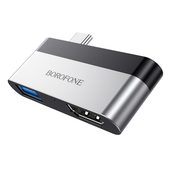 Переходник Borofone DH2 Type-C to USB 3.0 + HDMI