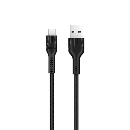 Кабель USB HOCO U31 Benay, USB - MicroUSB, 2.4А, 1 м, черный