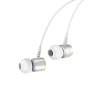 Проводные наушники Hoco M42 Ice rhyme, Jack 3.5mm, 1.2 м, серебряный