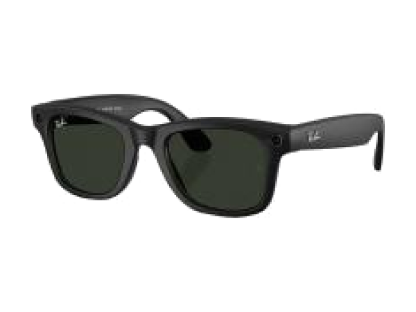 Умные очки Ray-Ban Wayfarer RW4008 Matte Black / Transitions Graph Green (Размер 53)