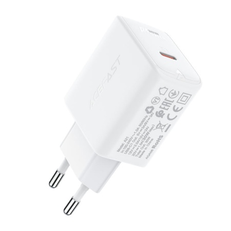 Сетевое зарядное устройство AceFast A21 30W Белый
