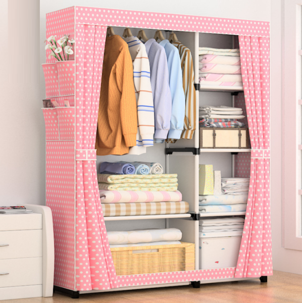 Шкаф для одежды 105*45*170 (GY-18) розовый