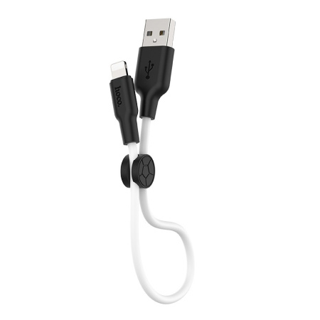 Кабель USB Hoco X21 Plus USB - Lightning 2.4A 0.25m white