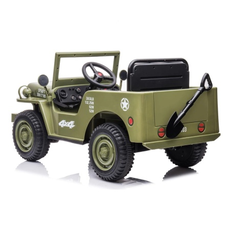 Детский электромобиль Джип Jeep Willys Mini 2628 Оливковый