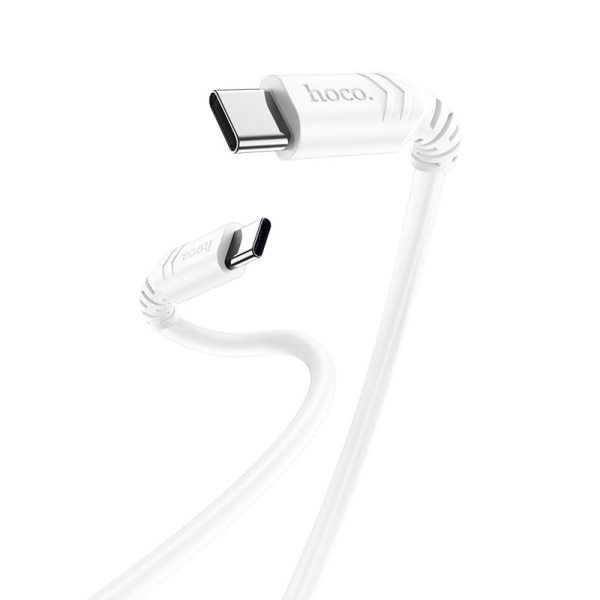 Кабель USB-C HOCO X62 Fortune, Type-C - Type-C, 5A, 100W, 1.5 м, белый