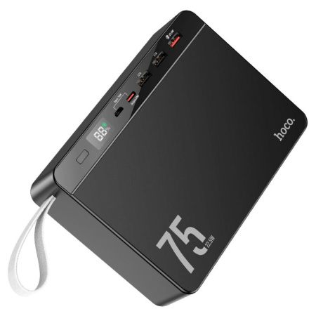 Внешний аккумулятор Hoco J94 75000 mAh, 22.5W, USB-A 3 шт, USB-C 1 шт Черный