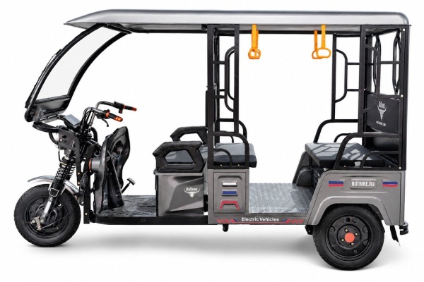 Электротрицикл Rutrike Рикша 60V2000W (Серый-3292)