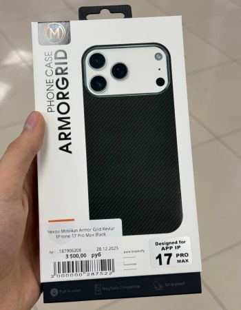 Чехол Mobikas Armor Grid Kevlar IPhone 17 Pro Max Black