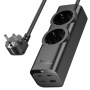 Удлинитель Hoco NS10 2m (3 type-C 1 USB-A)