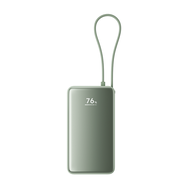 Внешний аккумулятор Xiaomi Power Bank 10000mAh 45W с кабелем и дисплеем, Grape Green
