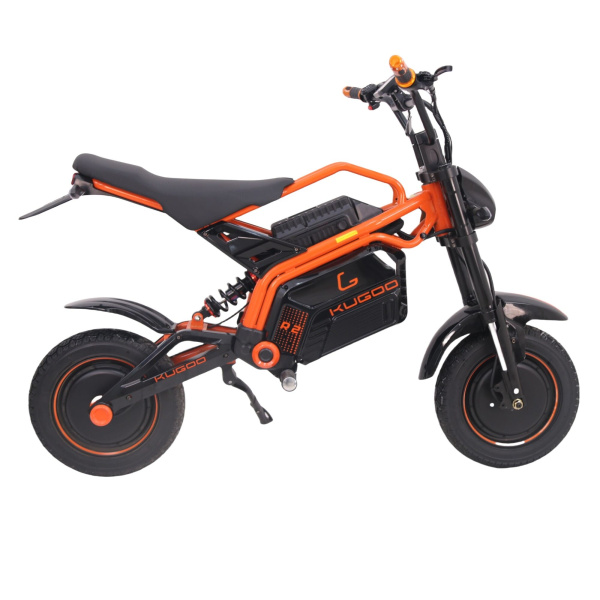 Электромопед Kugoo R2 Черно-оранжевый