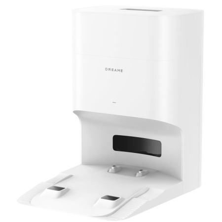 Станция Dreame F10 Plus: зарядные контакты и каналы выгрузки пыли