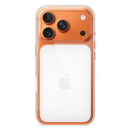 Чехол Clear Case MagSafe Iphone 17 Pro Cosmic Orange