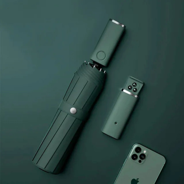 Зонт Xiaomi Mi Zuodu Umbrella Smart LedLight с фонарем Green