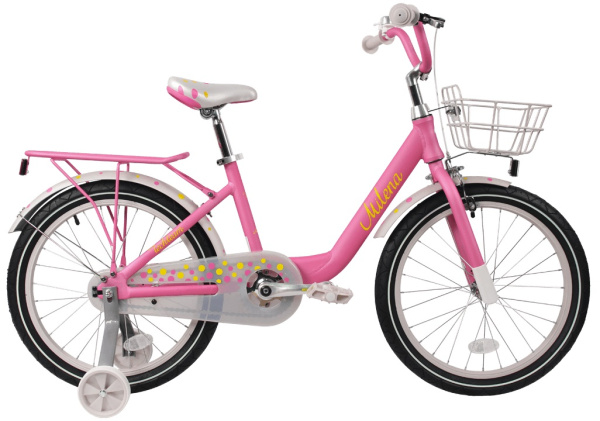 Велосипед TechTeam Milena 20" Pink (алюмин) корзина