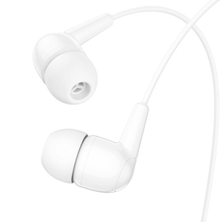 Проводные наушники Hoco M97 Enjoy, Jack 3.5mm, 1.2 м, белый