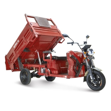 Грузовой электротрицикл Rutrike D5 1700 гидравлика (60V1200W) (Красный-2828)