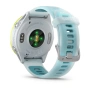 Датчик пульса и зарядные контакты Garmin Forerunner 570 47 мм, жёлтый безель и бирюзовый ремешок