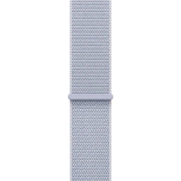 Apple Watch Series 10 GPS 46mm Silver Aluminum Case with Blue Cloud Sport Loop (MWWN3)