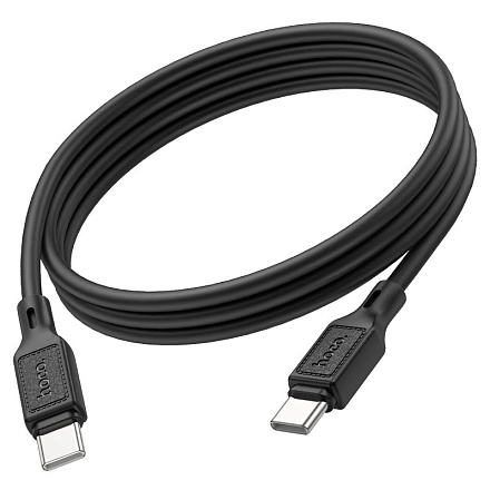Кабель Hoco X90 Cool USB-C — USB-C, 60 Вт, 1 м, чёрный