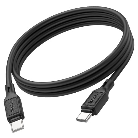 Чёрный Hoco X90 Cool USB-C — USB-C целиком, оба штекера и кабель