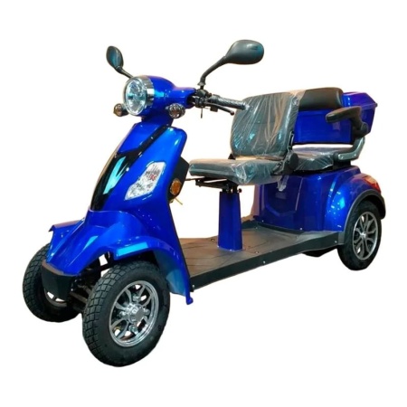 Электроскутер четырехколесный двухместный Syccyba 4rike X2 1000W (60V20Ah) Синий