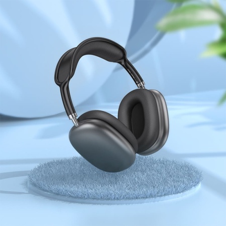 Беспроводные наушники накладные Borofone BO22 Elegant, Bluetooth, 400 мАч, серый металлик