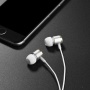 Проводные наушники Hoco M42 Ice rhyme, Jack 3.5mm, 1.2 м, серебряный