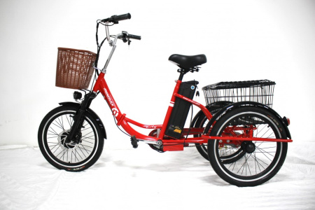 Электровелосипед GreenCamel Трайк-20 (R20 500W 48V 15Ah) Складной (Красный)