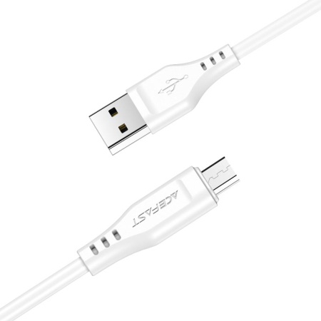 Кабель AceFast C3-09 USB - Micro USB White