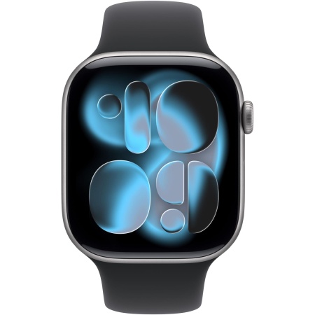 Apple Watch Series 11 GPS 46mm Space Grey Aluminium Case with Black Sport Band - M/L
