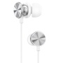 Проводные наушники Hoco M96 Platinum universal, Jack 3.5mm, 1.2 м, серебряный