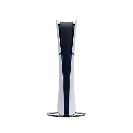 PS5 Slim Digital 825 ГБ — спереди; вертикальная подставка продаётся отдельно