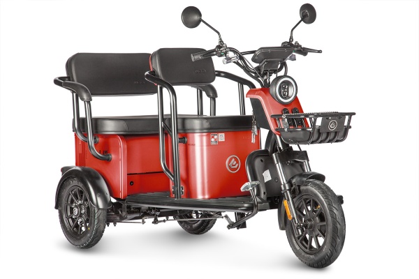 Электротрицикл Wanshida UM+ 60V 1000Вт (Красный-3101)