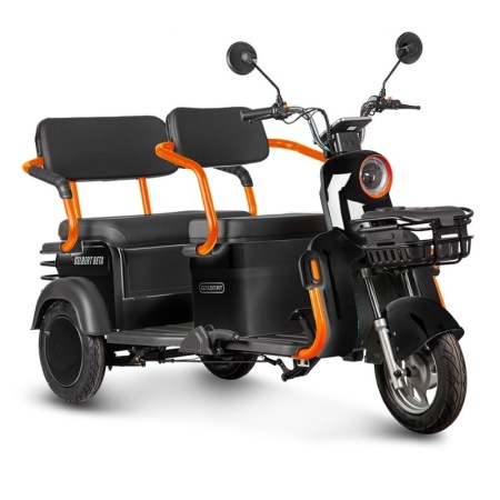 Электротрицикл Rutrike Gelbert Beta 48V/60V 800Вт (Черный-3028)