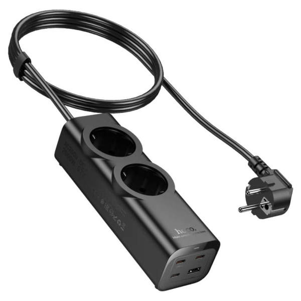Удлинитель Hoco NS10 2m (3 type-C 1 USB-A)