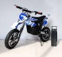 Электропитбайк GreenCamel Dirt Bike DB300, 36V 800W R14 быстросъемная батарея синий
