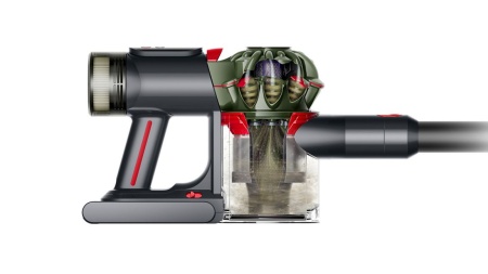Вертикальный беспроводной пылесос Dyson V8 Cyclone Black — официальный ракурс 2
