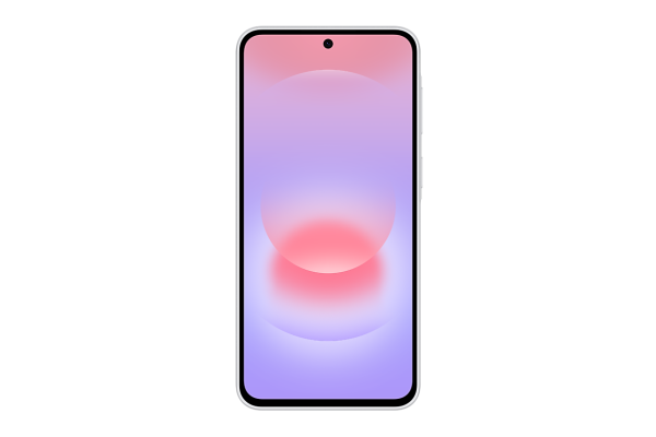 Смартфон Samsung Galaxy A37 8/256Gb Awesome White, белый — на белом фоне