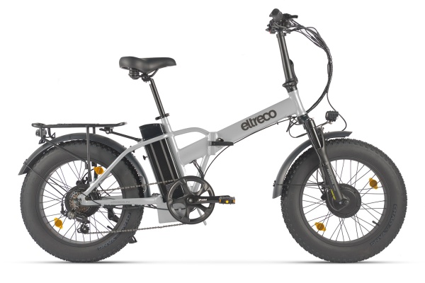 Электровелосипед Eltreco BAD DUAL NEW (Серебристый матовый-3203)
