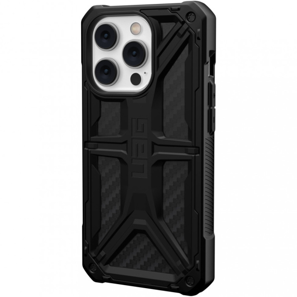 Чехол Uag Monarch для iPhone 14 6.1" Pro, цвет карбон (Carbon Fiber)